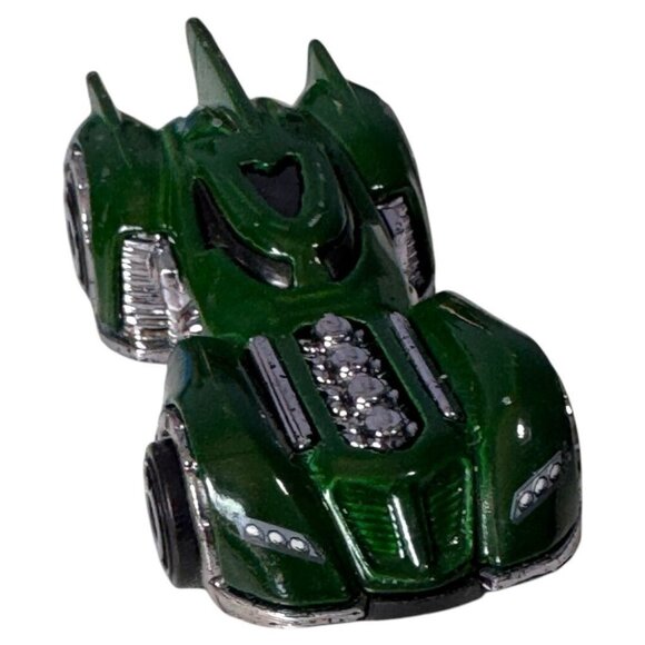 Green Batmobile CFK22 DC Comics ©2010 Hot Wheels Diecast Car - Picture 3 of 3